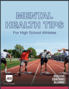 report recover for mental health tips for high school athletes with student athletes running side by side on a track